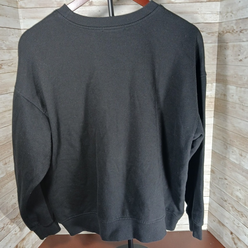 Forever 21 Black Sweatshirt - Dancing Skeletons- Size Medium - Picture 3 of 5